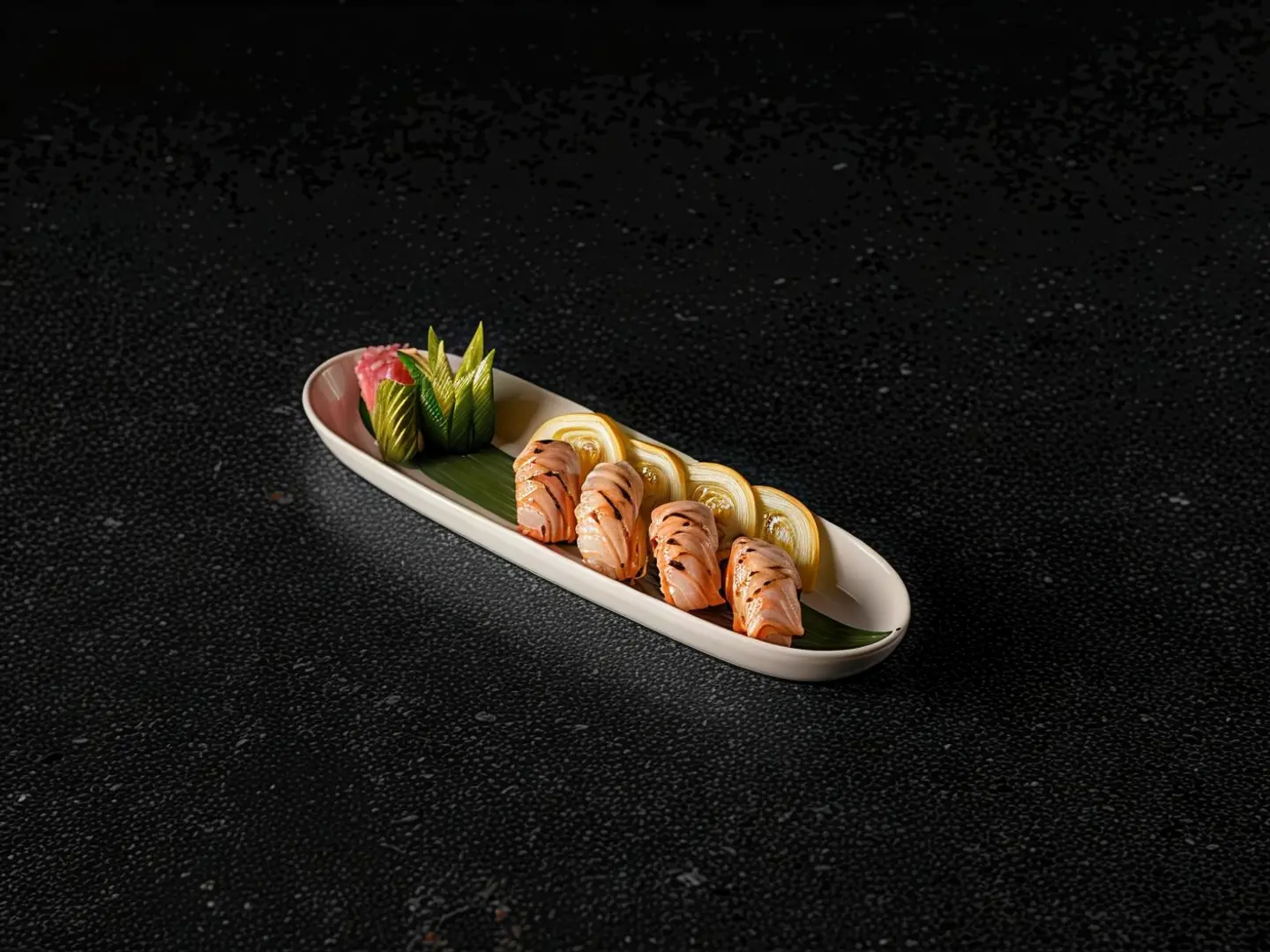 Salmon Teriyaki Nigiri Grill